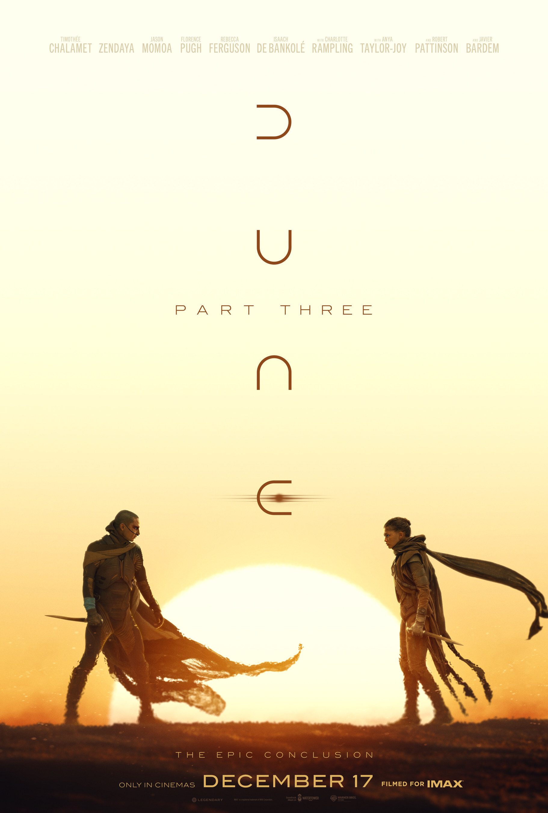 Official Dune: Part Three theatrical key art